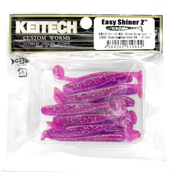 Keitech Easy Shiner 2'' 5cm 1g LT#33S PURPLE CHAMELEON SILVER FLK. 12szt - op