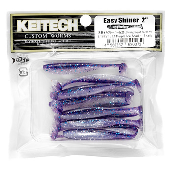 Keitech Easy Shiner 2'' 5cm 1g LT#45T LT PURPLE ICE SHAD 12szt - op