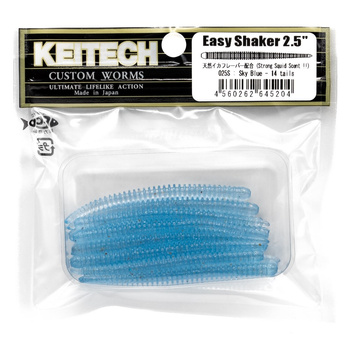 Keitech Easy Shaker 2,5'' 6,3cm 0,7g 025S SKY BLUE 14szt op.