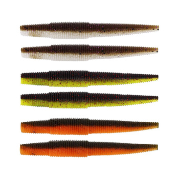 Westin Ned Worm Slim 5,5cm 1,5g Floating DARK WATER MIX op.-6szt. P239-664-239