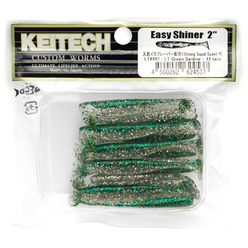 Keitech Easy Shiner 2'' 5cm 1g LT#49T GREEN SARDINE 12szt - op