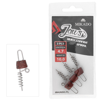 Wkręt do Przynęt Mikado Jaws Quick Change Spiral 4,7cm 10g 3szt