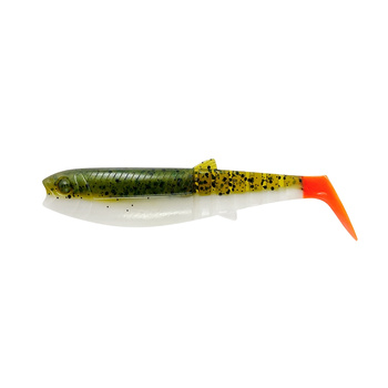 Cannibal Shad Savage Gear 10cm 9g OLIVE HOT ORANGE 77104