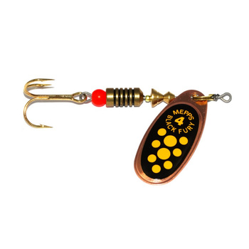 Mepps Black Fury #4 8g MIEDZIANY/ŻÓŁTE KROPKI 30431004