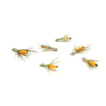 Nimfa Tungsten caddis/orange hak#18BL