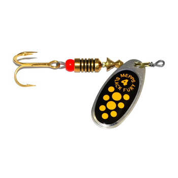 Mepps Black Fury #4 8g SREBRNY/ŻÓŁTE KROPKI 30421404