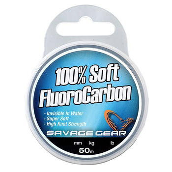 Miękki Fluorocarbon Savage Gear średnica 0.22mm 3.5kg 50m nr art. 54848