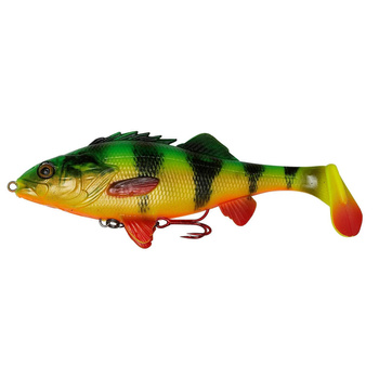 4D Perch Shad Savage Gear 12,5cm 23g Slow Sinking FIRETIGER SVS61795