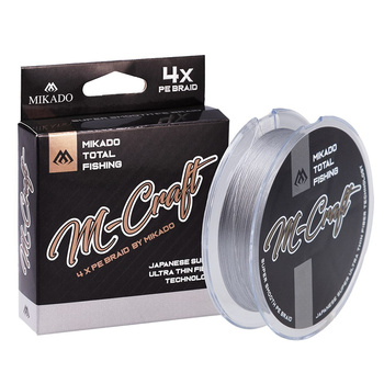 Plecionka Mikado M-Craft Braid #PE0.2 0,04mm 2,43kg 150m STEEL GRAY