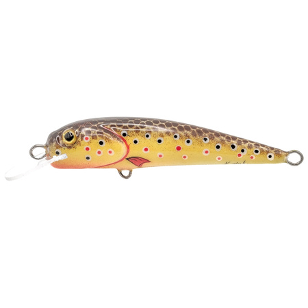 Wobler Pstrągowy Krol 6cm 4g BLACK YELLOW 8
