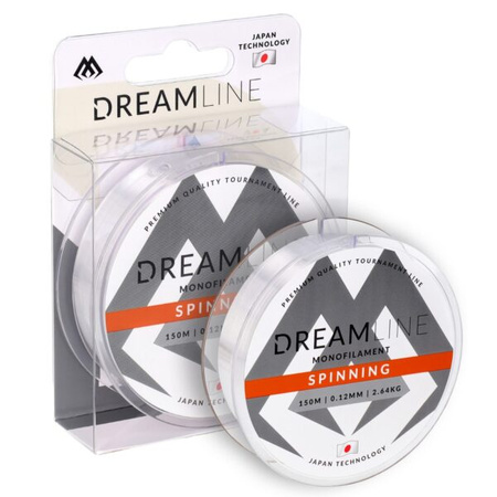 Żyłka Mikado Dreamline SPINNING 150m 0.12mm 2.64kg CLEAR ZDL400-150-012