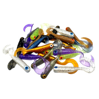 GF1 Twister Great Fish 49mm 0,9g No Scent MULTICOLOR I op.-24szt.