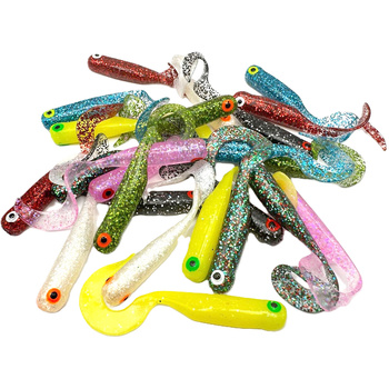 GF1 Twister Great Fish 49mm 0,9g Shrimp Scent MULTICOLOR II op.-24szt.