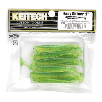 Keitech Easy Shiner 2'' 5cm 1g 424T LIME/CHARTREUSE 12szt - op