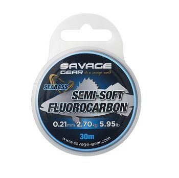 Savage Gear SemiSoft Fluorocarbon SEABASS 30m 0,25mm 3,66kg  74484