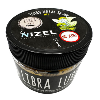 Libra Lures Turbo Worm 5,6cm 1,6g NATURAL MIX 8szt