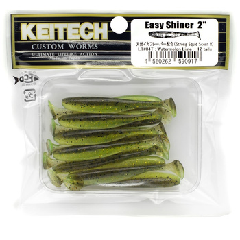 Keitech Easy Shiner 2'' 5cm 1g LT#04T WATERMELON LIME 12szt -op