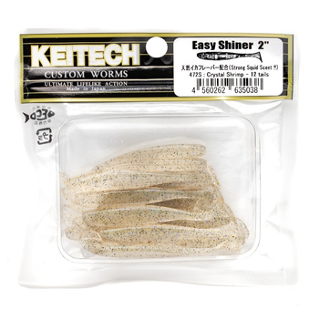 Keitech Easy Shiner 2'' 5cm 1g 472S CRYSTAL SHRIMP 12szt - op