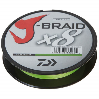 Plecionka Daiwa J-Braid X8 300m 0.18mm 12kg CHARTREUSE 12750-118