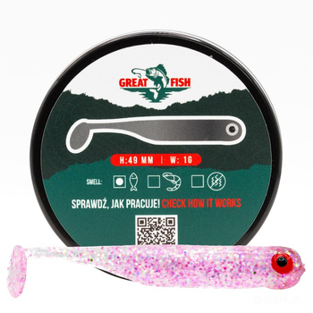 Great Fish GF1 Fish Scent 49mm 1g GLITTER PINK 10szt.
