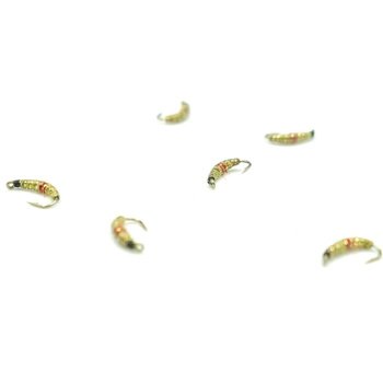 Nimfa Hydropsyche WP #12 OLIVE/RED