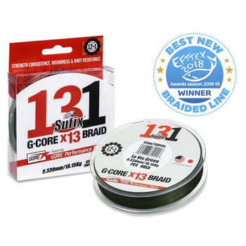 Plecionka Sufix 131 G-Core Braid LoVis 150m 0.128mm 6.8kg ZIELONY ASU640395