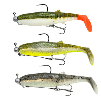 Zestaw Cannibal Shad 15cm uzbrojony CLEAR WATER 2