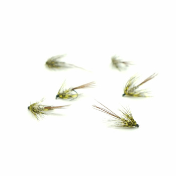 Mokra mucha WP Mayfly Olive Hackled #12BL MM00015