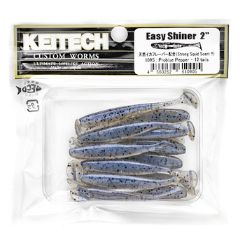 Keitech Easy Shiner 2'' 5cm 1g 109S PROBLUE PEPPER 12szt - op