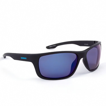 Okulary Polaryzacyjne Shimano MATTE BLACK & BLUE MIRROR