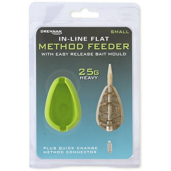 Zestaw podajnik z foremką Drennan In-Line Flat Method Feeder Small 25g TFFFBS25
