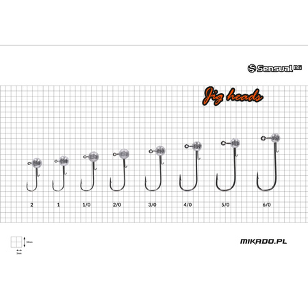 Główka Jigowa Mikado SENSUAL 10g #4/0 BN - op.3szt.