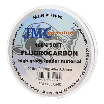 Miękki Fluorocarbon JMC 9,06kg 40m 0.37mm PE#5.0