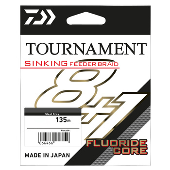 Plecionka Daiwa Tournament Sinking Feeder Braid 0,14mm 12,6kg 135m GRAY 12785-014