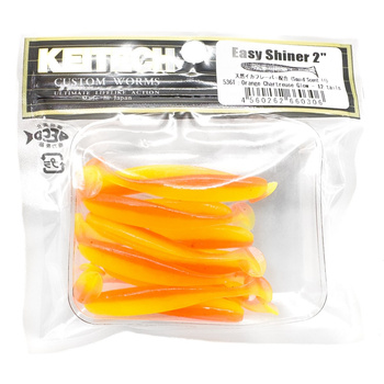 Keitech Easy Shiner 2'' 5cm 1g #536T ORANGE CHARTREUSE GLOW 12szt. - op.