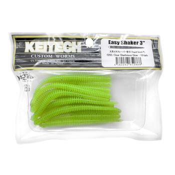 Keitech Easy Shaker 3'' 7,5cm 1g 026S CLEAR CHARTREUSE GLOW 13szt. - op.