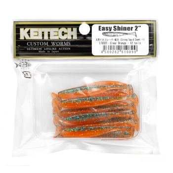 Keitech Easy Shiner 2'' 5cm 1g LT#32T CLEAR ORANGE 12szt - op.