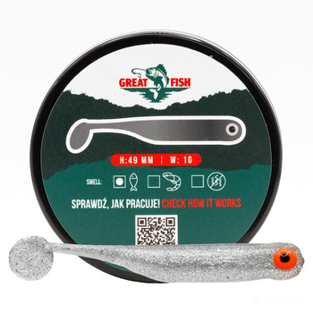Great Fish GF1 Fish Scent 49mm 1g SILVER PEARL 10szt.