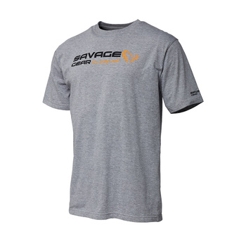 Koszulka Savage Gear Signature Logo T-Shirt XXL GREY MELANGE SVS73653