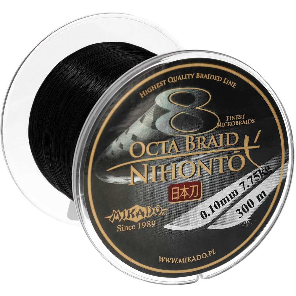 Plecionka Mikado Nihonto Octa Braid 300m 0.12mm 8.9kg BLACK