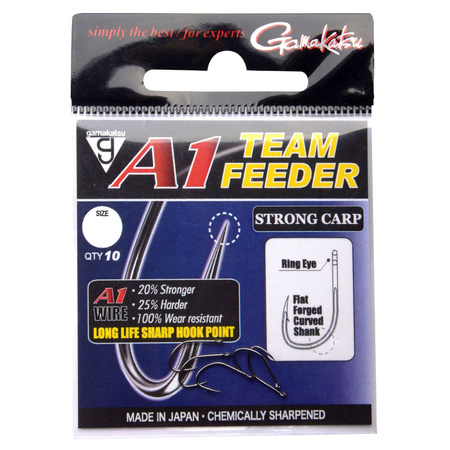 Haczyki Gamakatsu Coars A1 Team Feeder Hooks Strong Carp #12 10 szt. 185080-1200-0