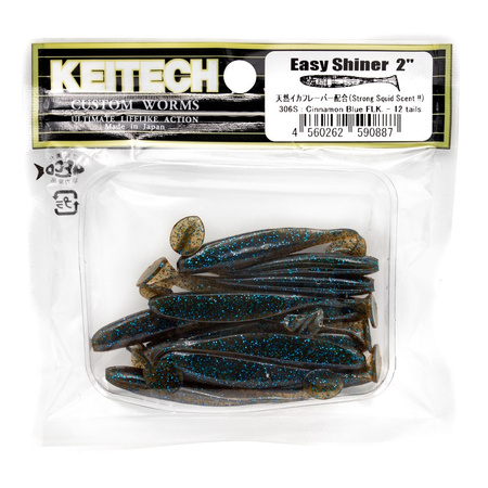 Keitech Easy Shiner 2'' 5cm 1g 306S CINNAMON BLUE FLK 12szt - op