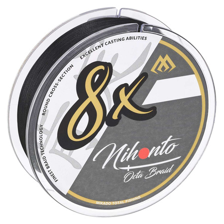 Plecionka Mikado Nihonto OCTA BRAID 150m 0.08mm 5.15kg BLACK Z24B-008