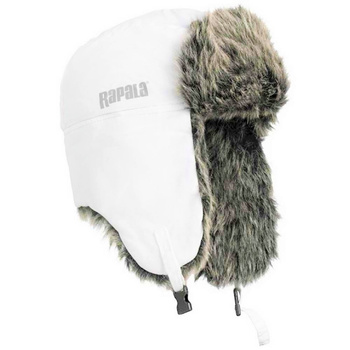 Czapka uszatka zimowa Rapala BIAŁA RA6820037