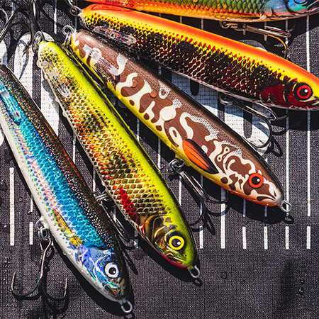 Wobler Salmo Sweeper 12cm 34g Sinking HOLO RED PERCH QSE055