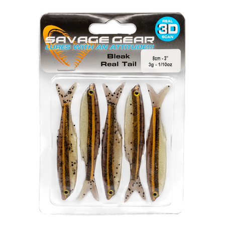 Przynęta gumowa Savage Gear LB 3D Bleak Real Tail 8cm 3g MINNOW 57499