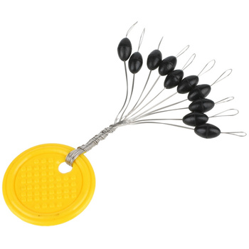 Stopery gumowe Mikado Trout Campione owalne rozmiar L - 10 szt. ATC-S00-L