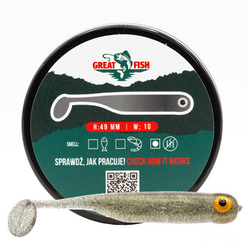 Great Fish GF1 No Scent 49mm 1g NATURAL 10szt.