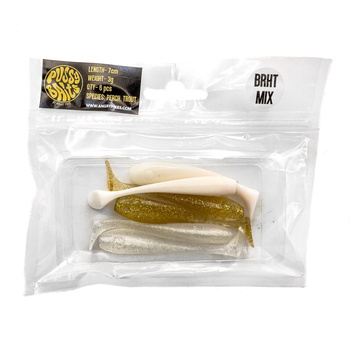 Angry Pikes Pussy Baits 7cm 3g BRHT MIX op.-6szt.