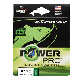 Plecionka Power Pro 0,13mm 275m 8kg/18lb MOSS GREEN PPBI27513MG